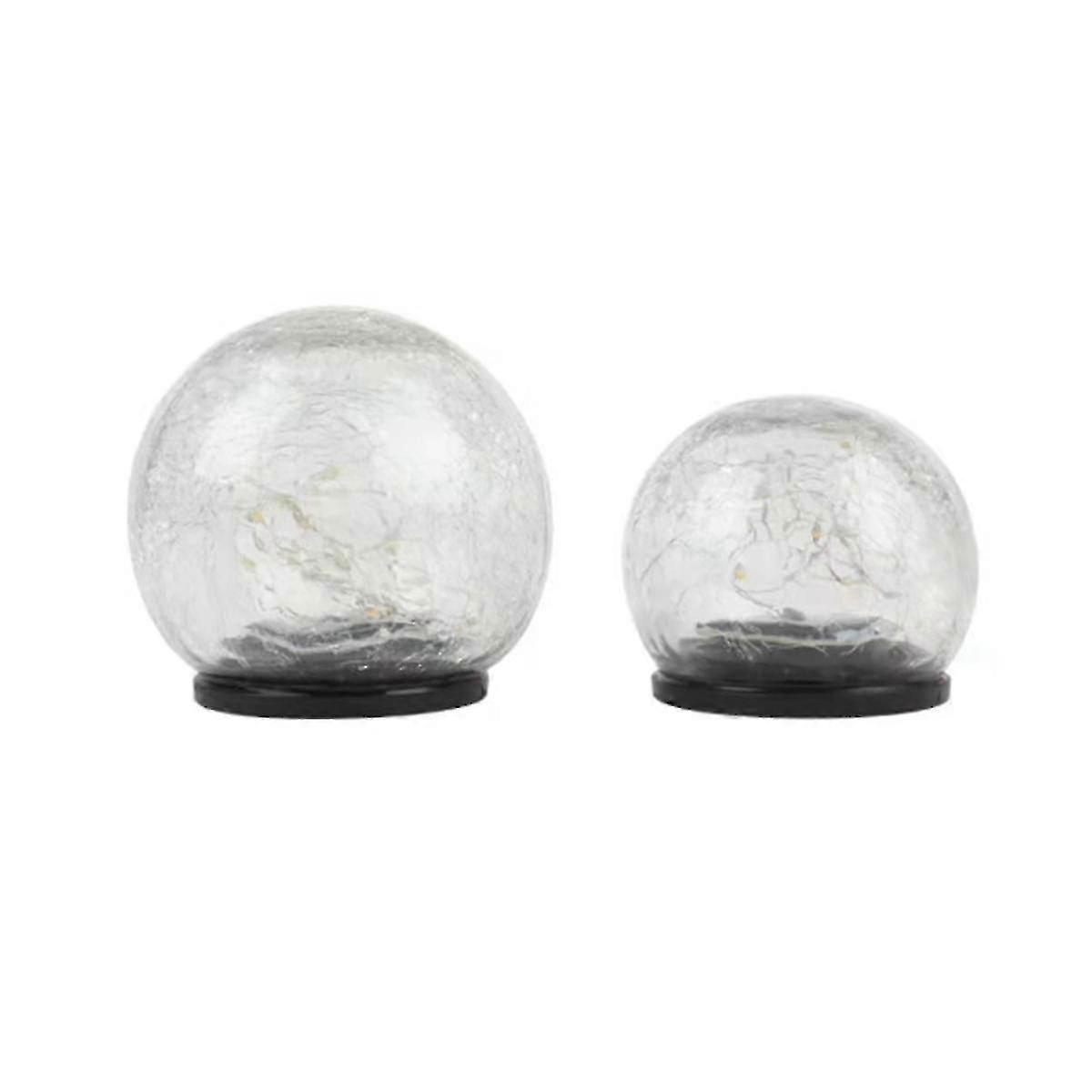 2 قطعة 10 سم و 12 سنتيمتر الشمسية الكراك الأرض الكرة في الهواء الطلق للماء شرفة حديقة المحكمة المناظر الطبيعية في الهواء الطلق / GA