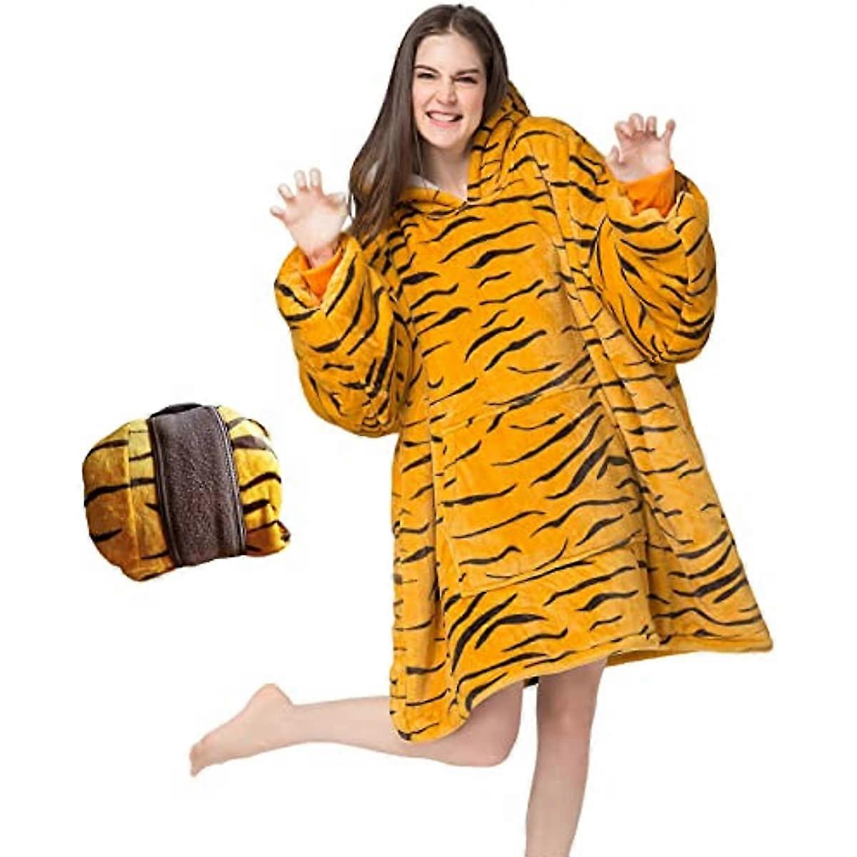 Cobertor de sofá de tigre portátil ILWHE