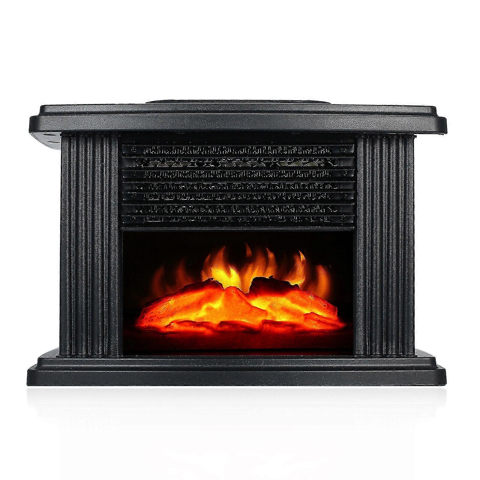 Chauffage de cheminée électrique avec effet de flamme led 1000w brûleur poêle à bois chaleur