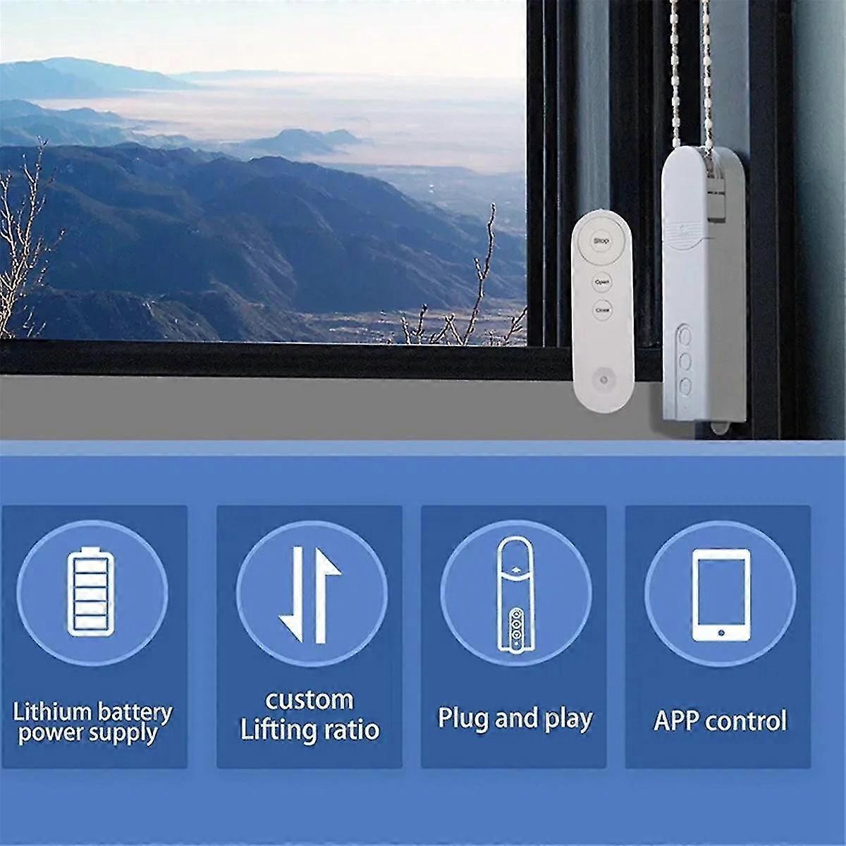 Tuya スマートブラインドモーター Wi-Fi 自動電動ローラーシャッター シャドウアプリコントロール 昇降カーテン 開閉ドライバー
