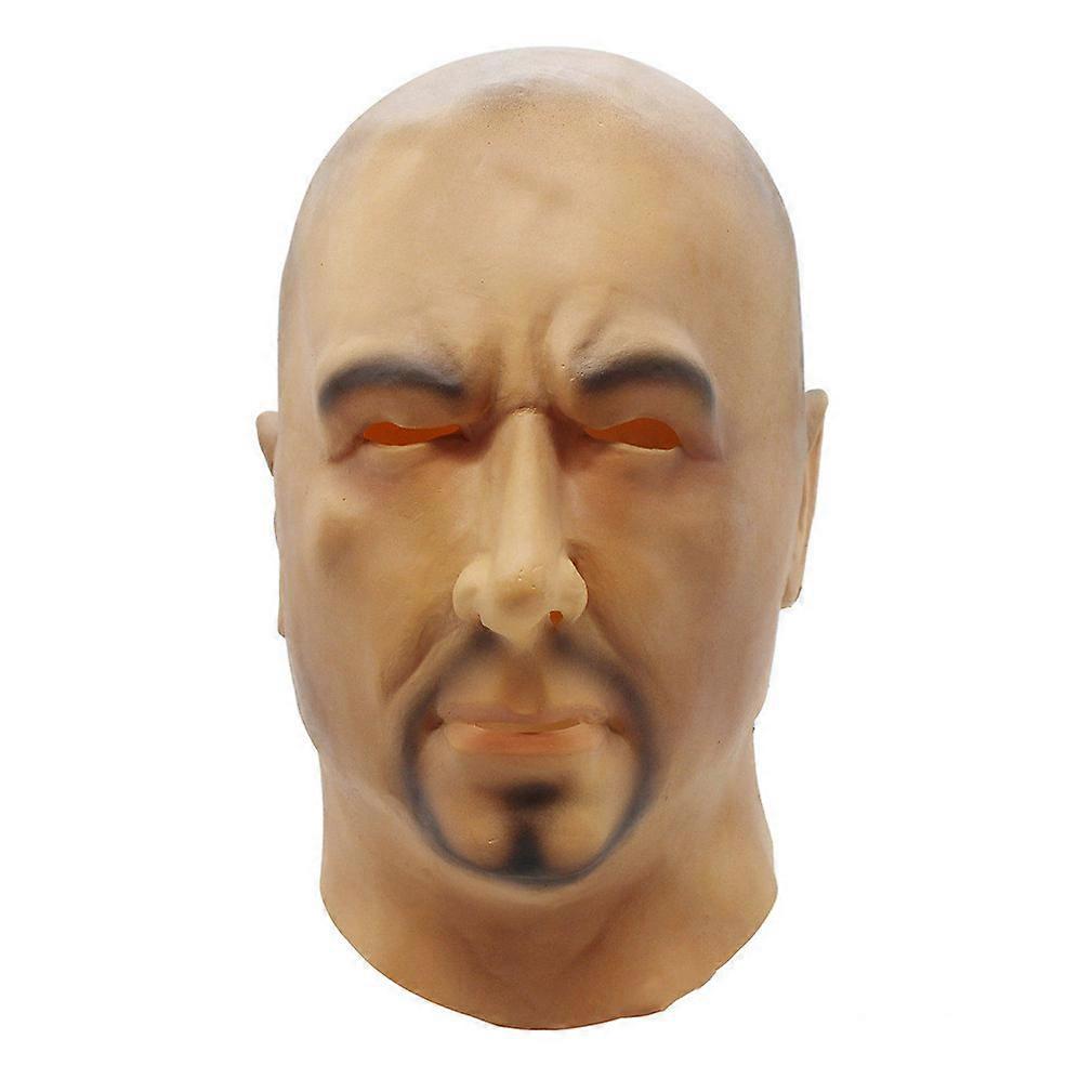 Halloween Bareheaded Mask Latex Full Face Cover Costume Prop