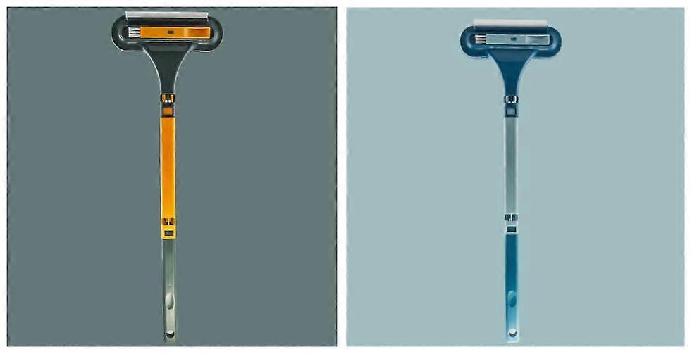 2 in 1 Window Screen Cleaning Brush Multipurpose Window Cleaning Kit Glass Squeegee for Window, Car, Bathroom & Shower