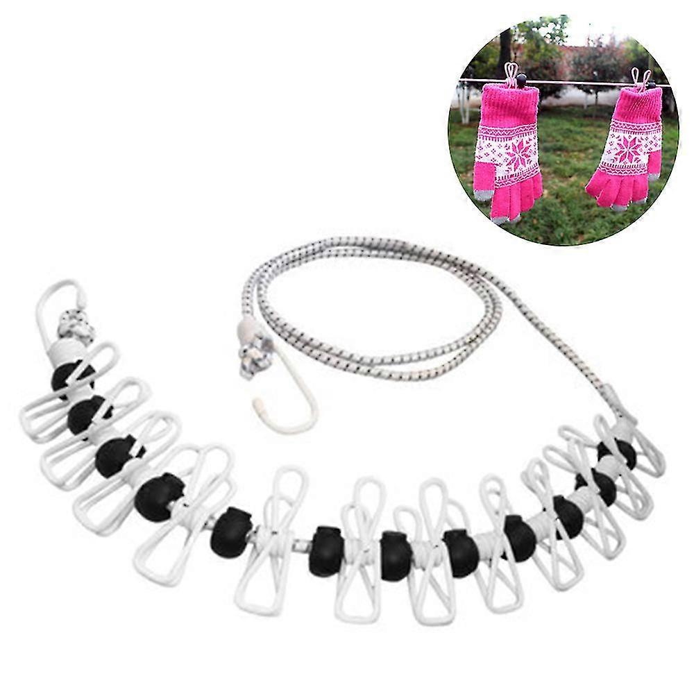 Portable Travel Clothesline, Adjustable Elastic Travel Camping Retractable Clothesline For Outdoor And Indoor Use
