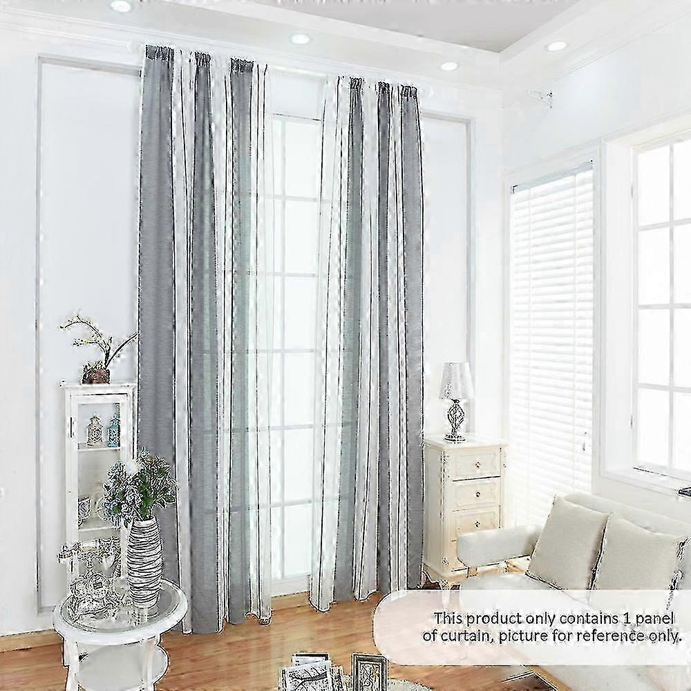 Cotton Linen Stripe Pattern Window
