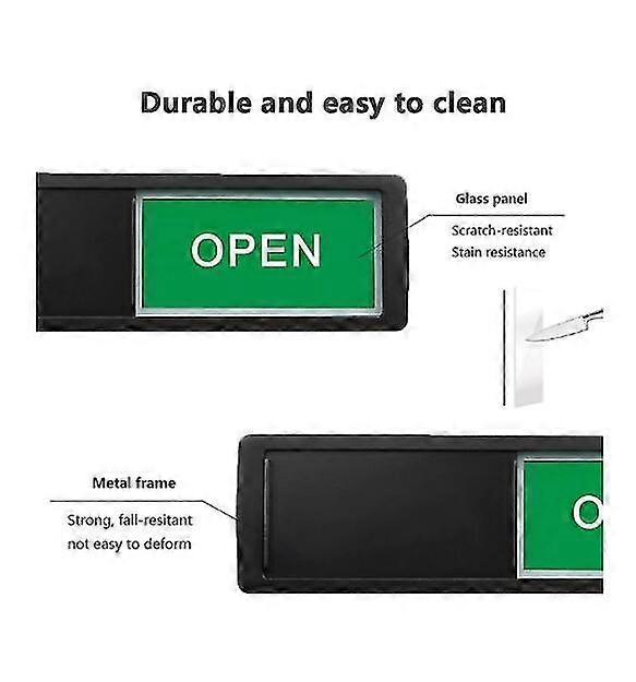 Open Closed Sign, Open Signs Privacy Slide Door Sign Indicator Banmo ...