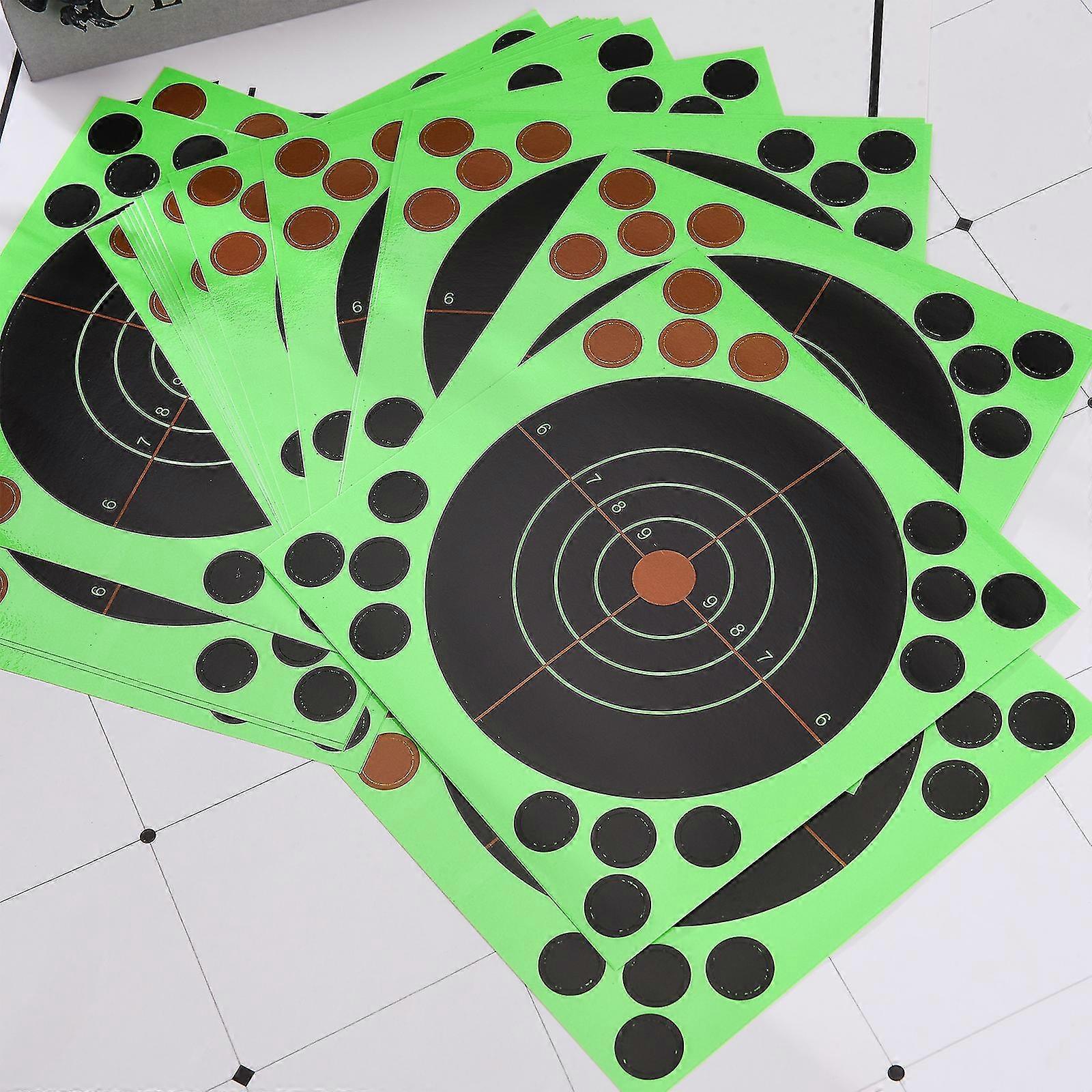25pcs Shooting Target Paper Sticker Self Adhesive Splash Flower Paper Target for Rifle Pistol Practice Banmo