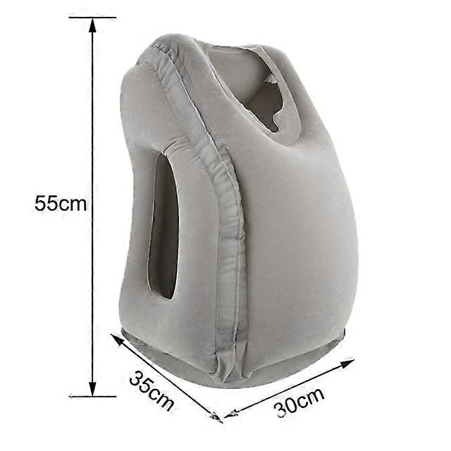 Upgraded Inflatable Air Cushion Travel Pillows Headrest Chin Support Cushions for Airplane Plane Car Office Rest Neck Nap Travel Pillows