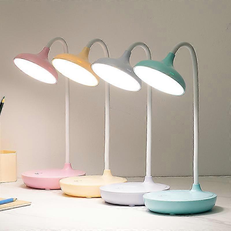 Rechargeable Led Three-speed Touch Dimming Reading Desk Lamp Usb Rechargeable Plug-in Eye Protection Lamp