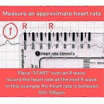 thumbnail image 2 of 2Pcs ECG 7 Step Ruler, ECG Ruler Plastic Ruler Measuring Tool, ECG 7 Step Ruler For ECG/EKG Interpretation, Transparent EKG Calipers Measuring Tool, Follow A 7 Step Plan 2 of 12