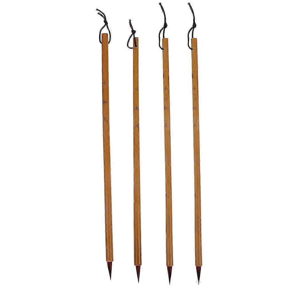 4pcs Multi-function Painting Brushes Household Chinese Brushes Multi-function Calligraphy Brushes