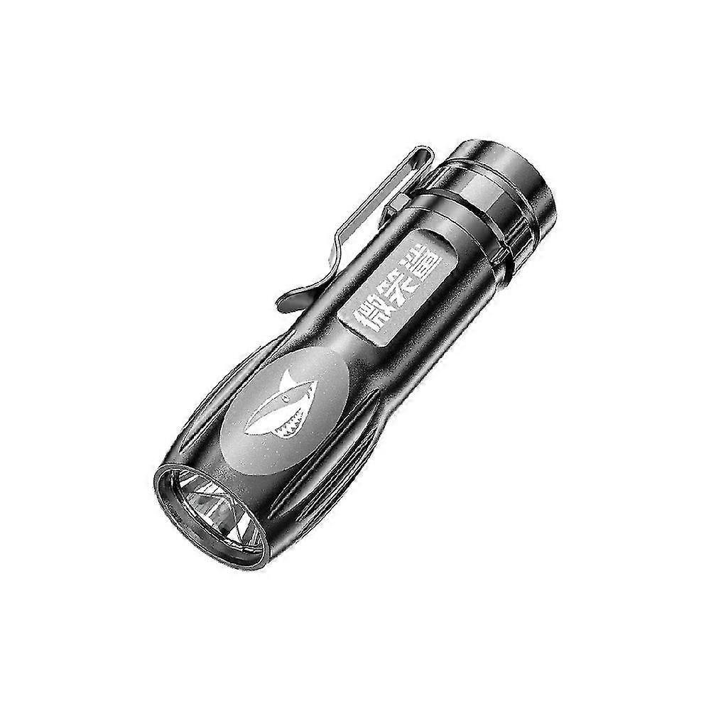 2pcs Powerful Mini Edc Led Flashlight  Super Bright Light Usb Rechargeable Torch Camping Lantern With Power Indicator