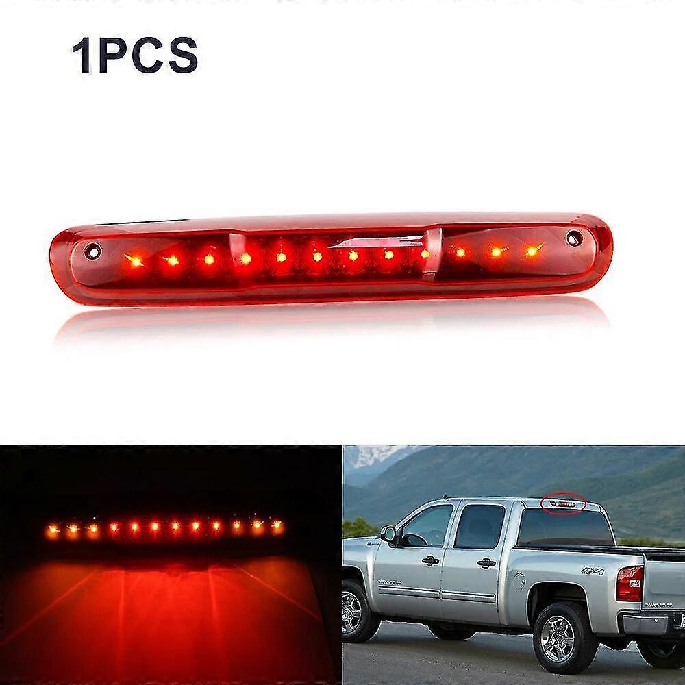 Per Chevy Silverado Gmc Sierra 1500 2500 3500 Hd 2007 A 2013 Centro 3d Led Bar Terza 3a Luce Freno Posteriore Stop Cargo Lampada Nero Alloggiamento...