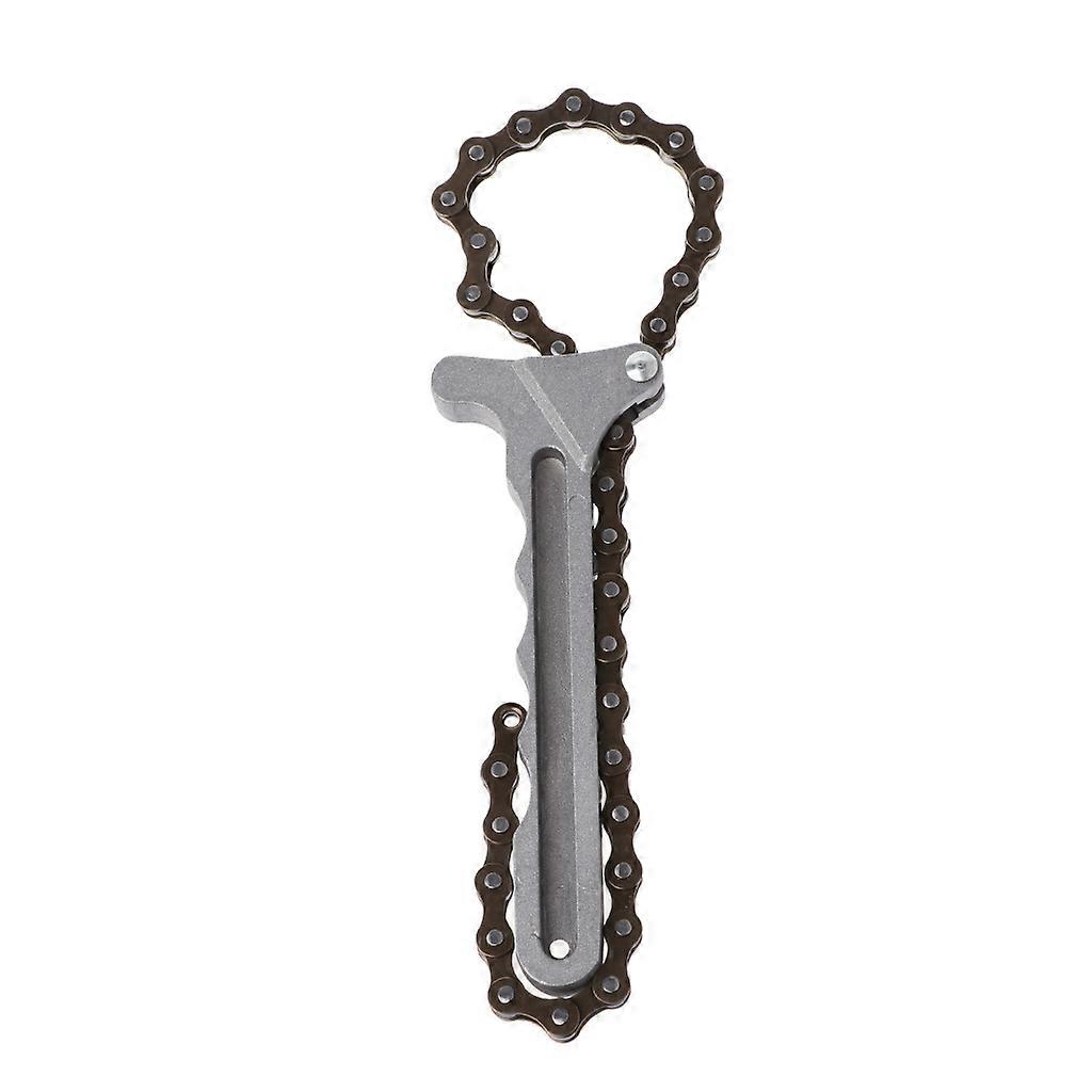 Adjustable Car Engine Oil Filter Chain Grip Wrench Spanner Remover Tools Plier
