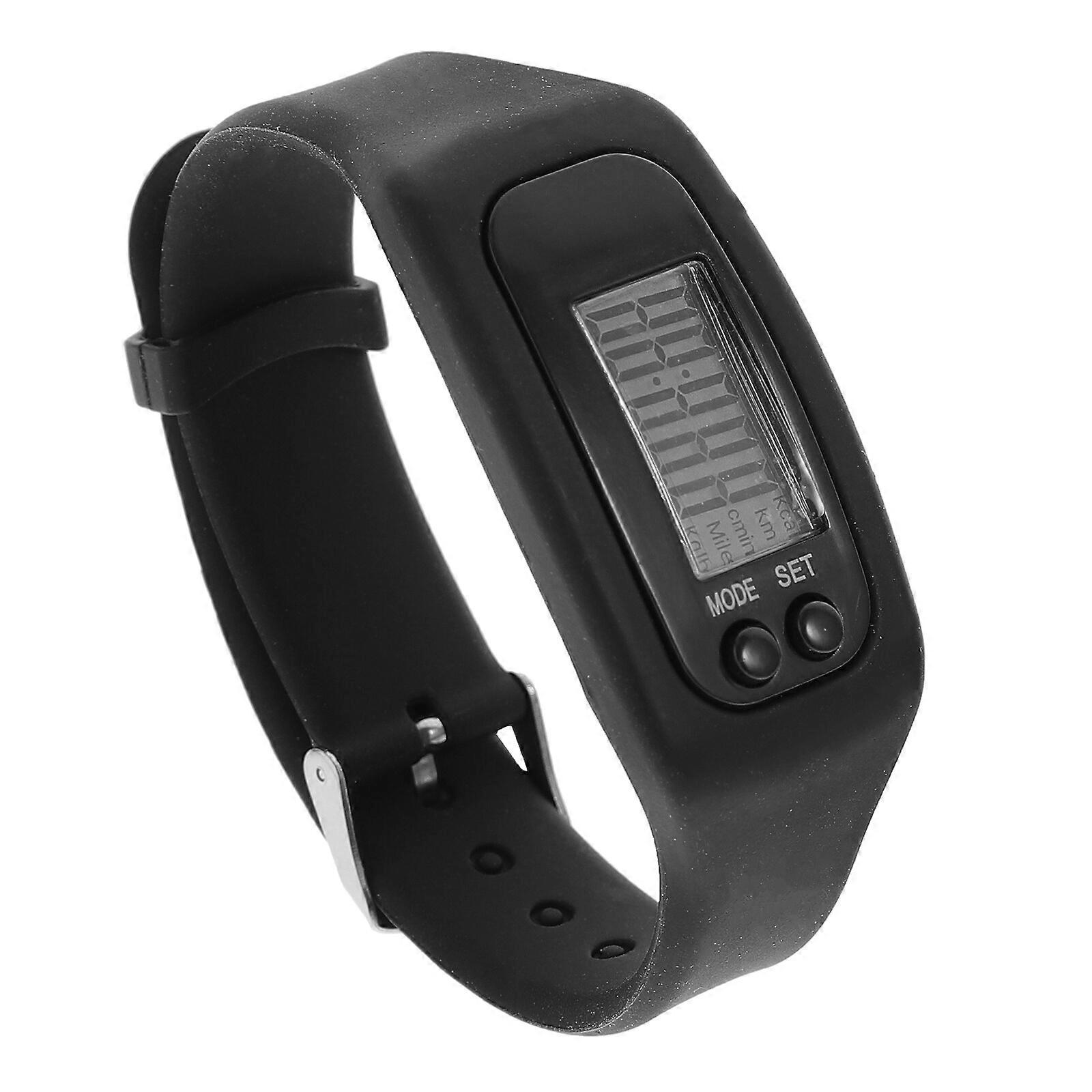 Pedometer Watch Multi-function Step Counter Watch Silicone Wrist Pedometer Watch