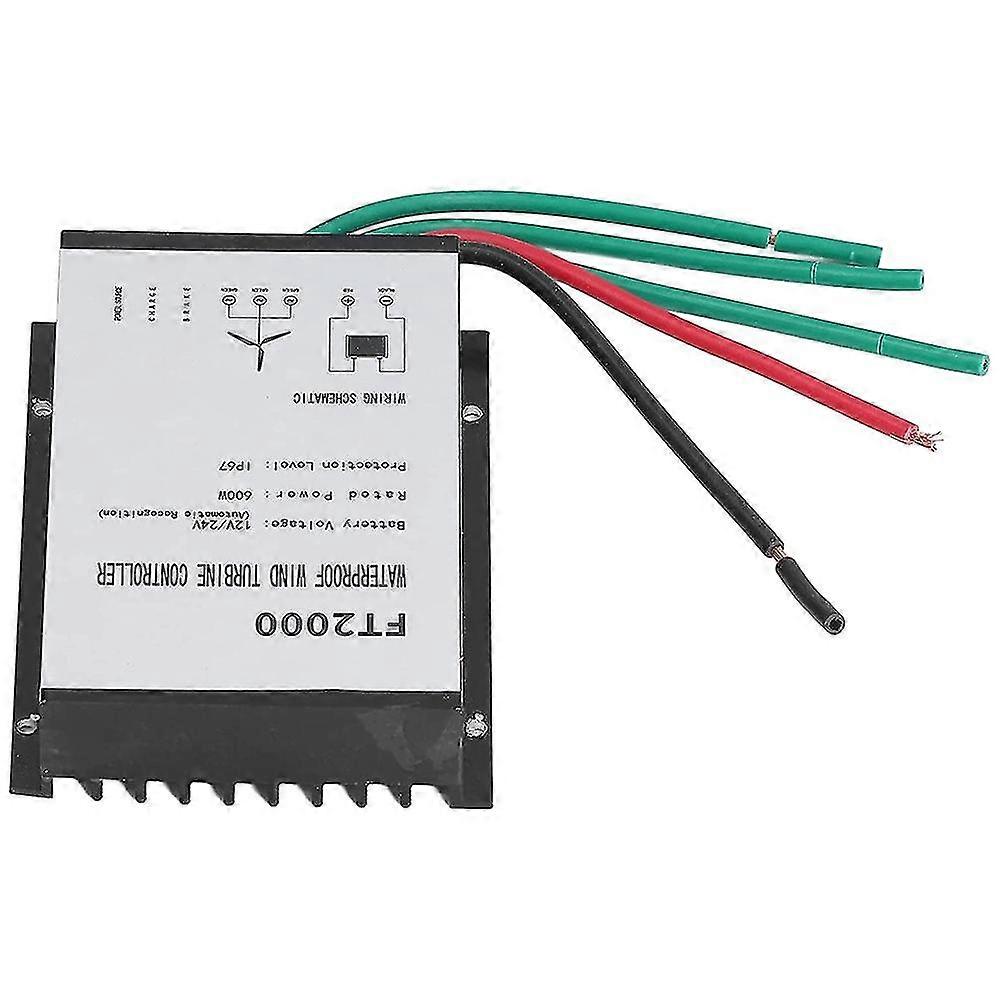 Wind Charge Controller,12v 24v 600w Wind Turbine Charge Controller Ip67waterproof Ft2000 Wind Gener