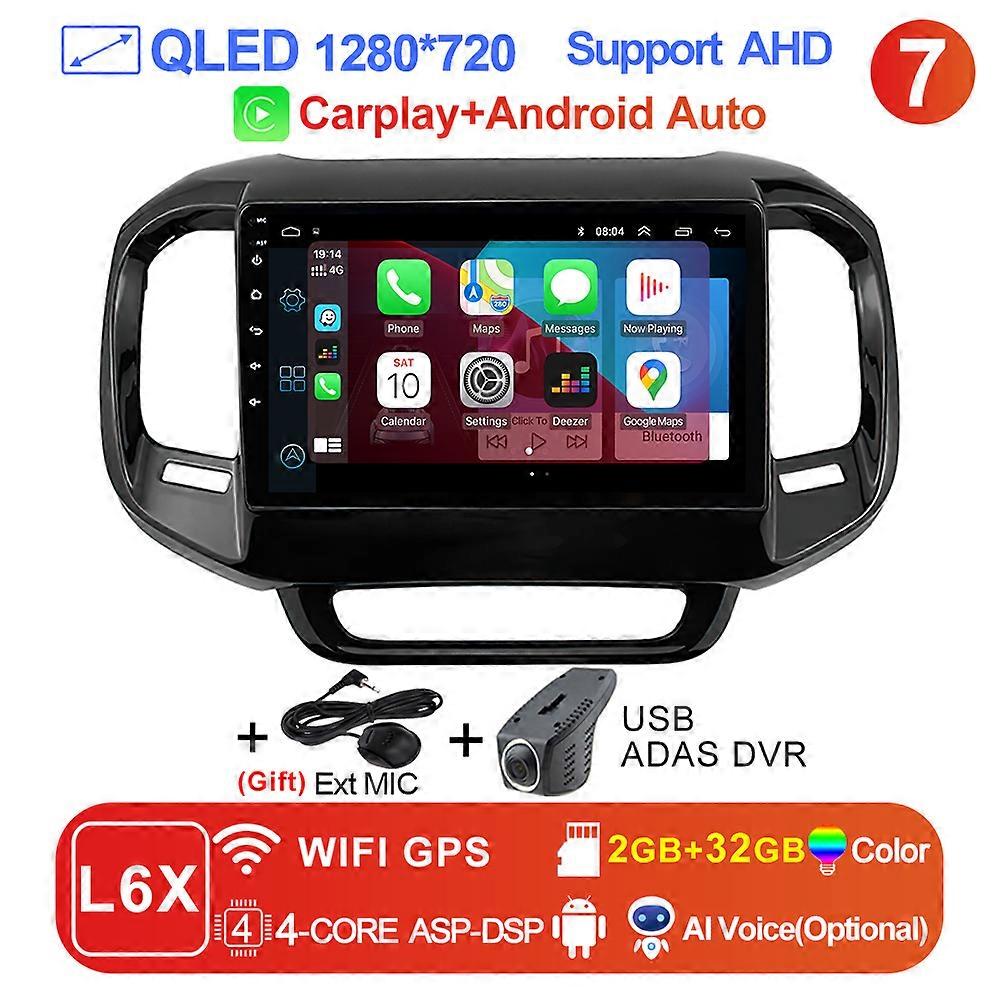 LEHX L6Pro 2 din Android Auto Carplay Car Radio Multimedia Video Player For FIAT Toro 2017-2021 Navigation GPS Stereo 2Din DVD