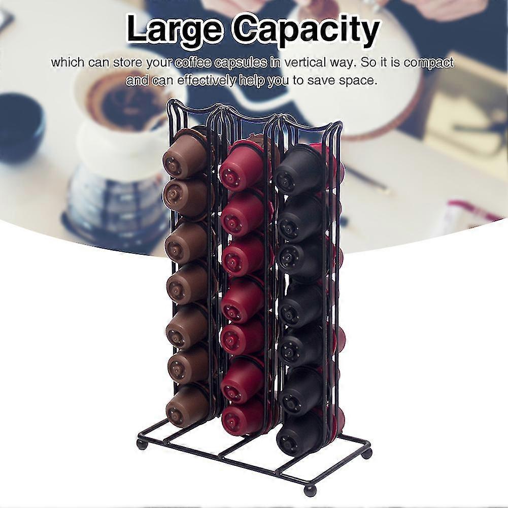 42 Cups Space Saving Kitchen Tea House Coffee Capsule Holder Iron