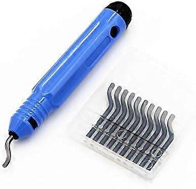 NB1100 Defect Handle Deburring Tool with BS1010 S10 10-Blade Set - Burr Remover