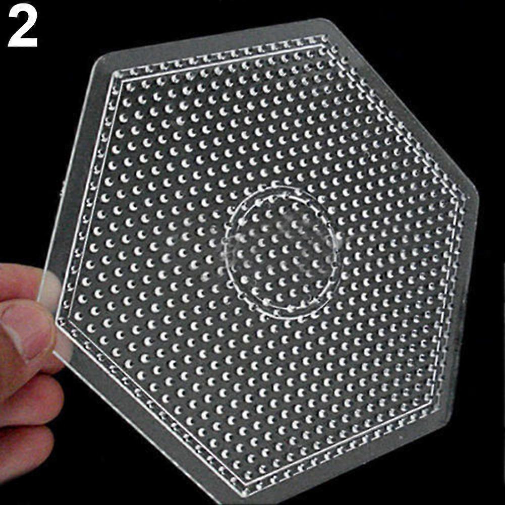 Clear Square Hexagon Round Large Pegboards Board pour Hama Fuse Perles Enfants Jouet