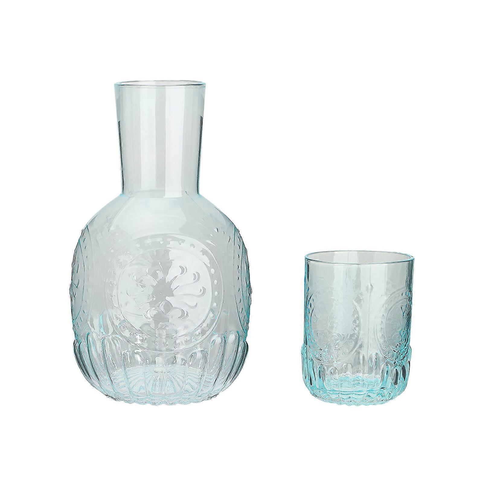 Carafe à eau 2024 avec gobelet - Carafe à eau de chevet vintage pour chambre d’hôtes