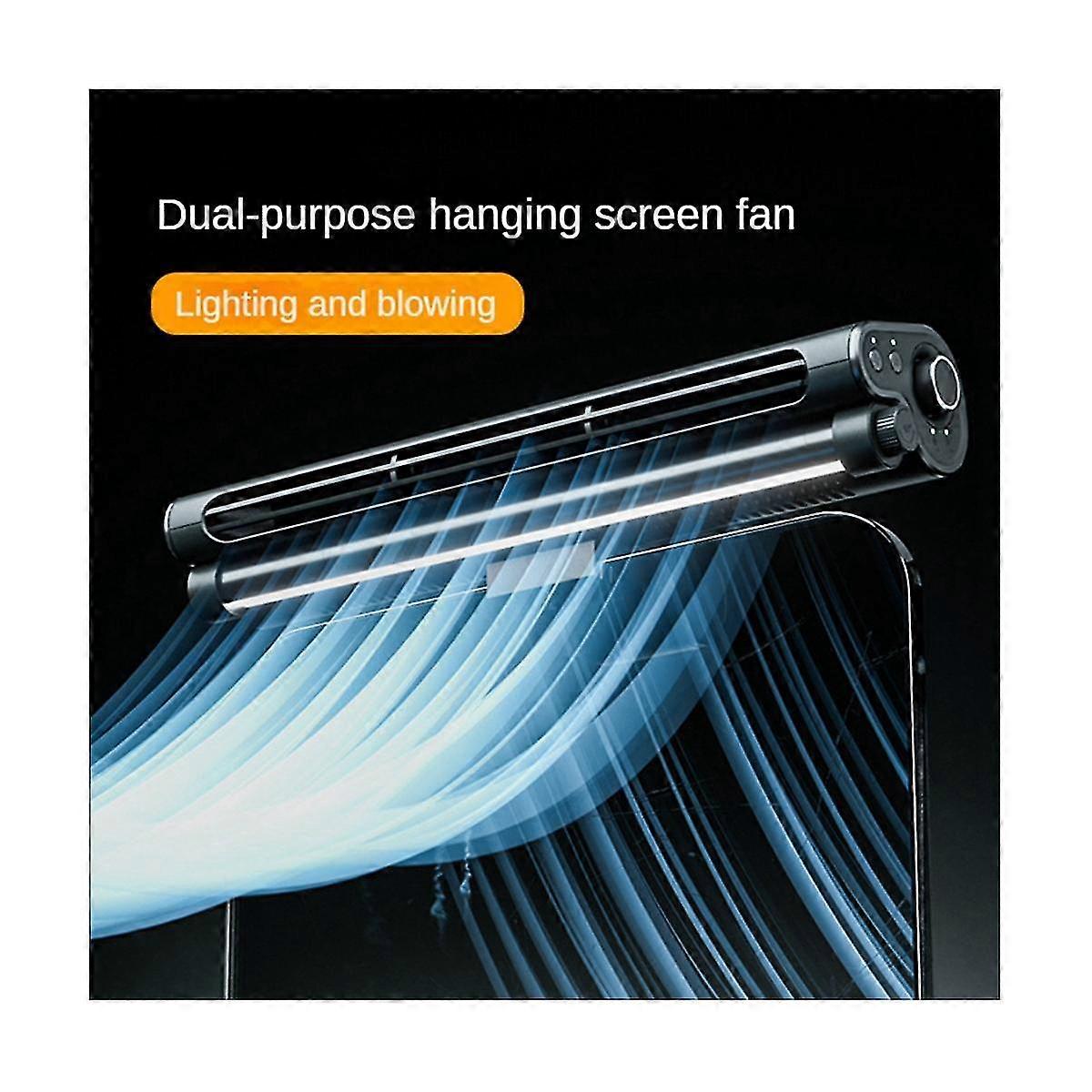 Screen Hanging Fan Vertical Dual-use Fan Mini Infinitely Adjustable Wind Chiller Adjustable Angle H