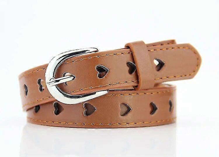 Γυναικεία Μόδα Σε σχήμα καρδιάς Eyelet Belt Φόρεμα Μέση Διακόσμηση Pu Δερμάτινη Ζώνη Μέσης