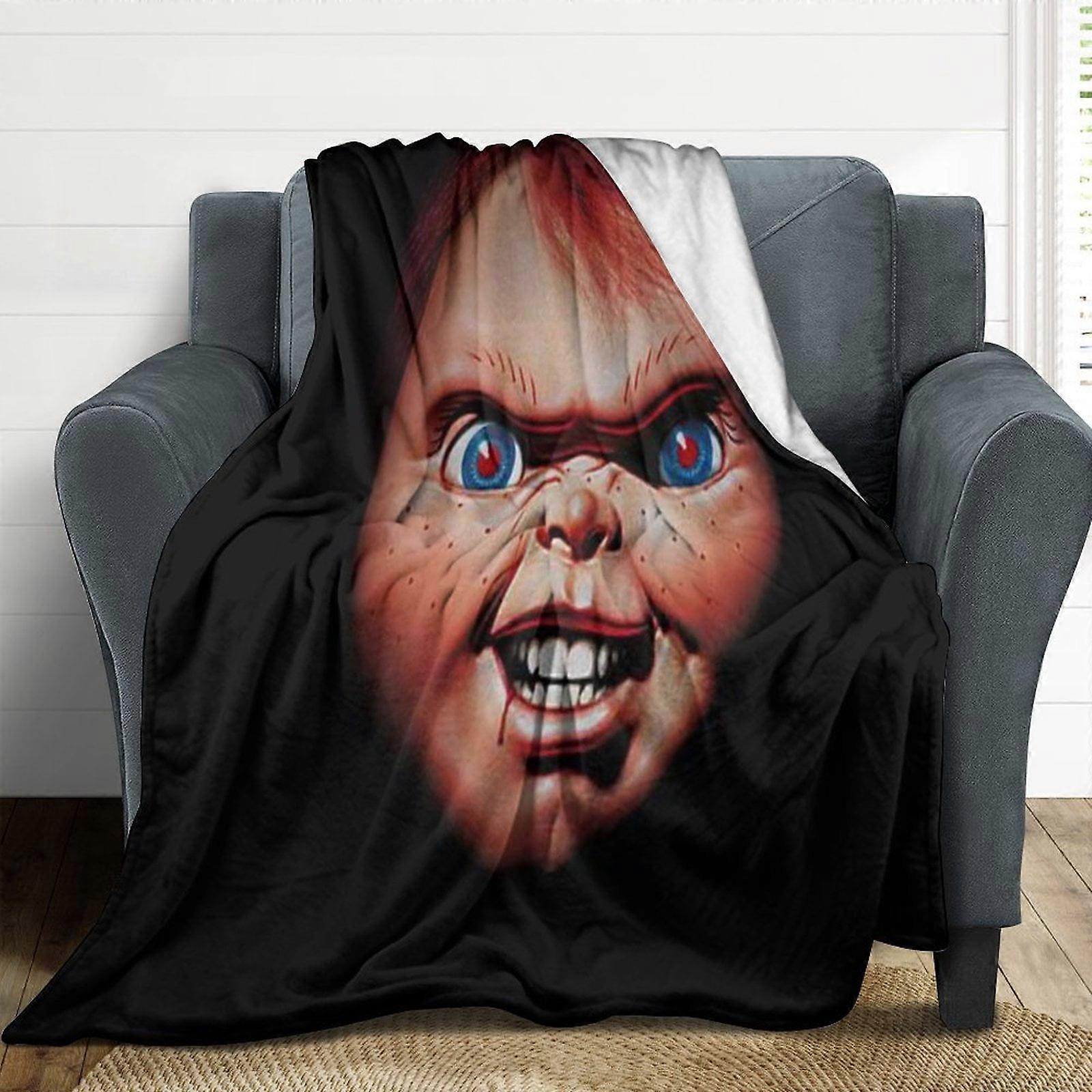 Chucky Flanela Cobertores Soft Plush Throw Blanket Fuzzy Cozy Luxury Ar Condicionado Cobertor para sofá do quarto WTMT4286