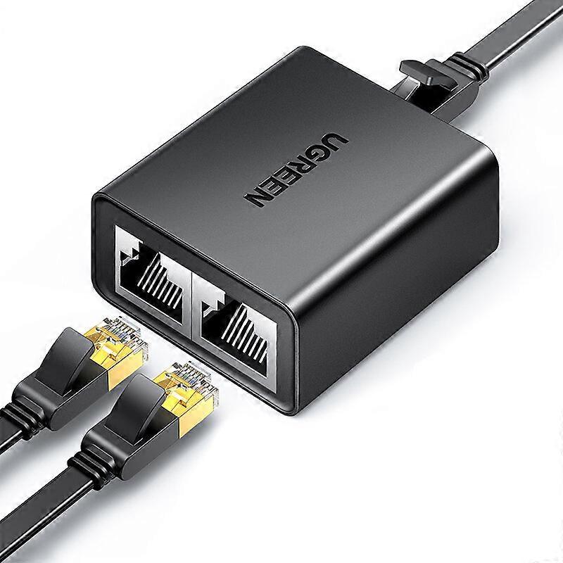 Ugreen Cm210 1 A 2 Rj45 Splitter Adaptador Ethernet Extensor de cable de red de Internet Acoplador de conector Rj45 para PC Tv Box Router