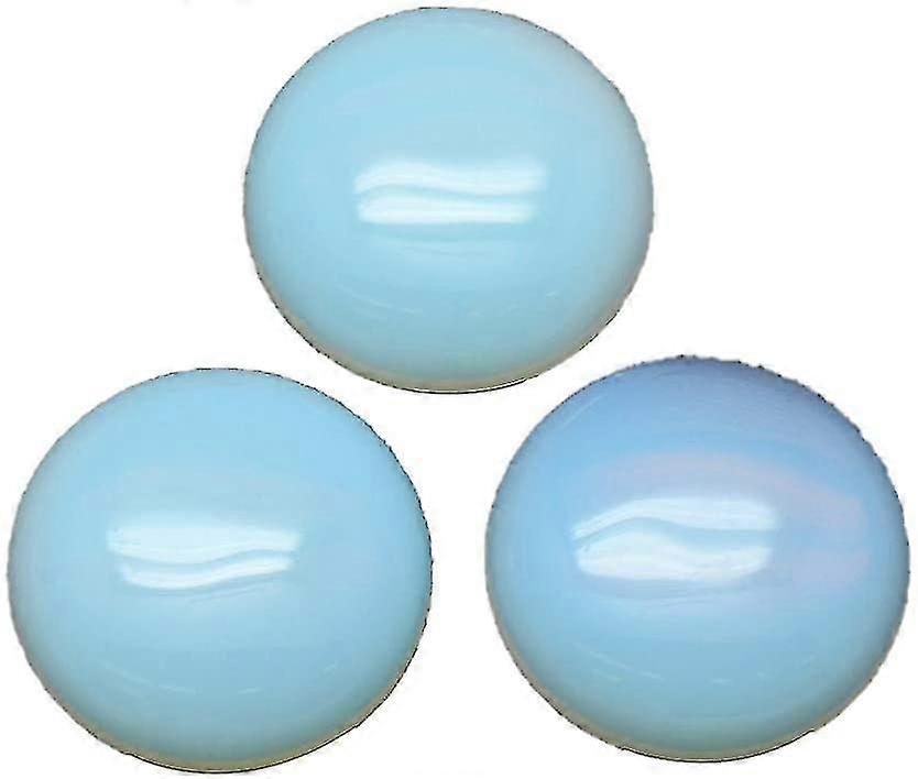 10pcs Opalite Cabochons Round Dome Cabochons Flat Back Cabochons