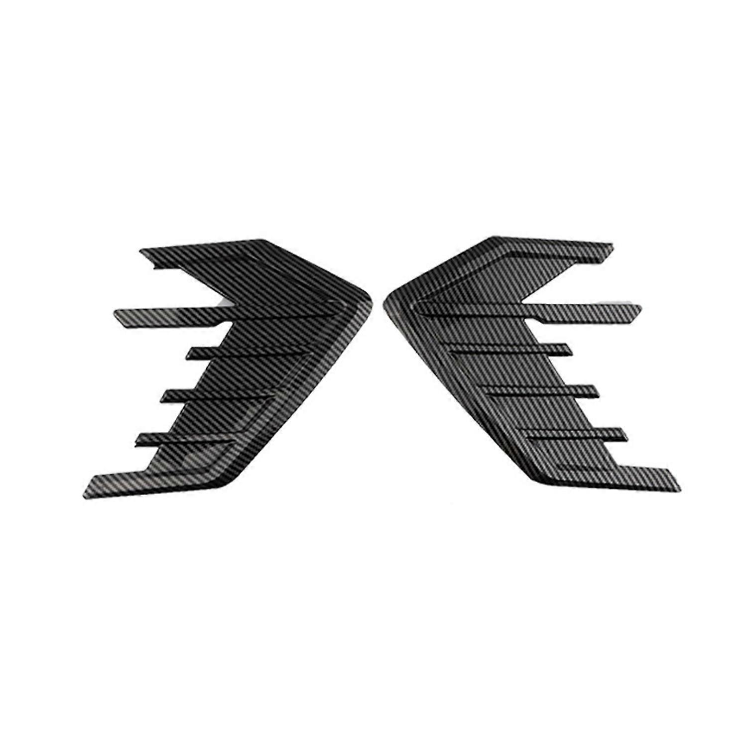 2Pcs Car Flanks Soft Scratch-resistant Easy Installation No Damage Bendable Decoration ABS Universal