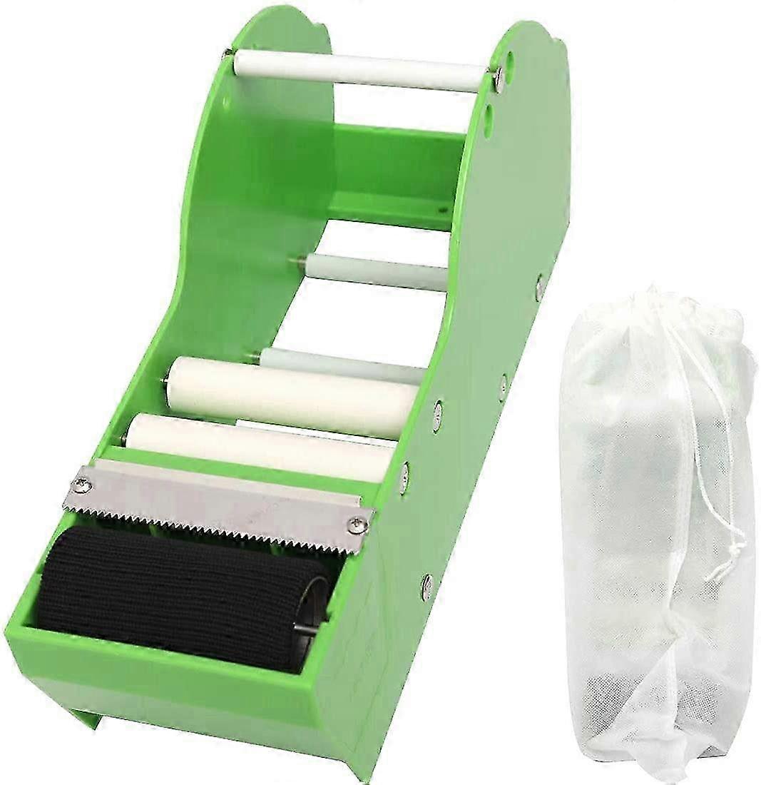 Grön manuell tejphållare för gummierad papperstejp