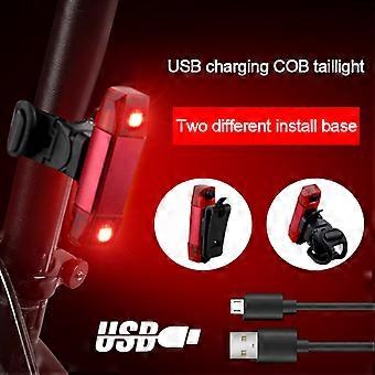 MIni USB Fahrrad Rücklicht Wiederaufladbare Fahrradrücklicht Sicherheitswarnung Nachtfahren MTB Lampe 3 Lichtmodi Taschenlampe