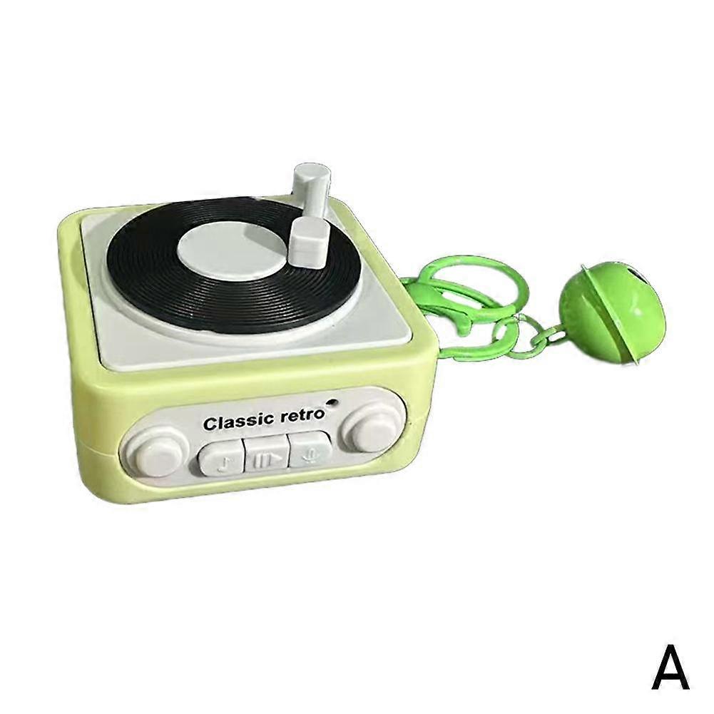 Retro Mini Audio Wireless Bluetooth Music Speaker Key Chai