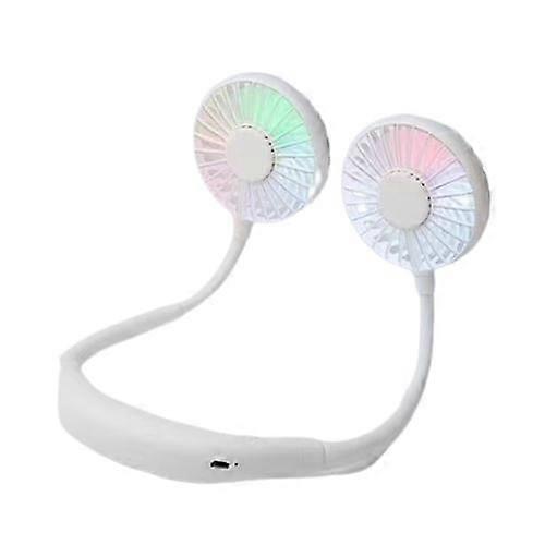 Hanging Neck Small Fan with LED lights
