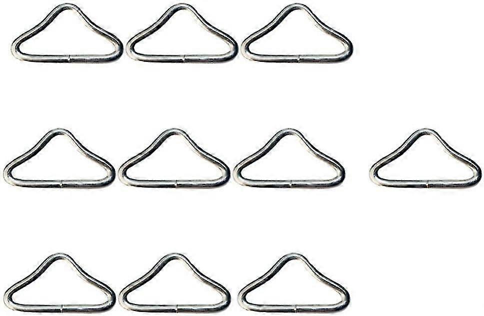 20 قطعة من حلقات مثلثة من الفولاذ المقاوم للصدأ على شكل حرف V لحقيبة قطع غيار الترامبولين