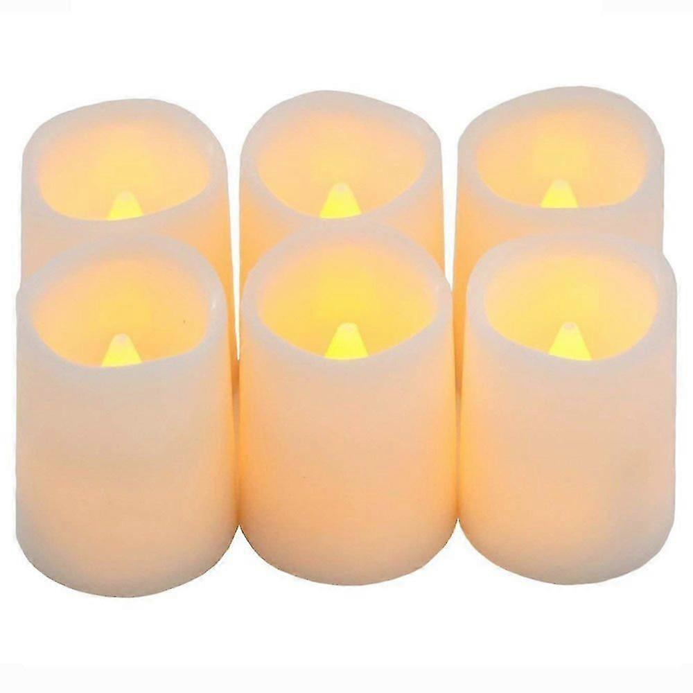 Remote Control Candles Prum Ic-controlled Soft Fliering Votive Battery Operated Candles, 150+ Hours Of Lighting, 5h Timer, Battery Included, Dia.