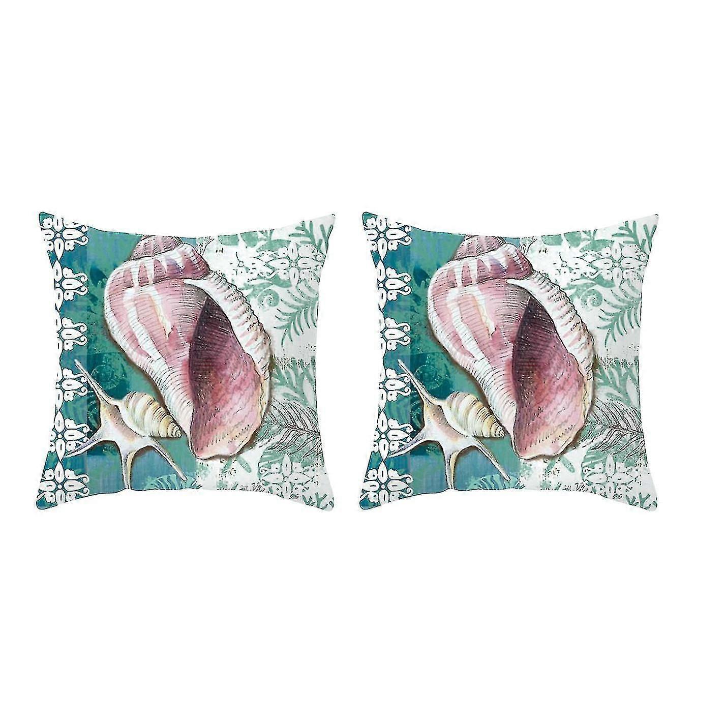 Mediterranean Ocean Digital Print Peach Skin Pillow Cushion Cover 20