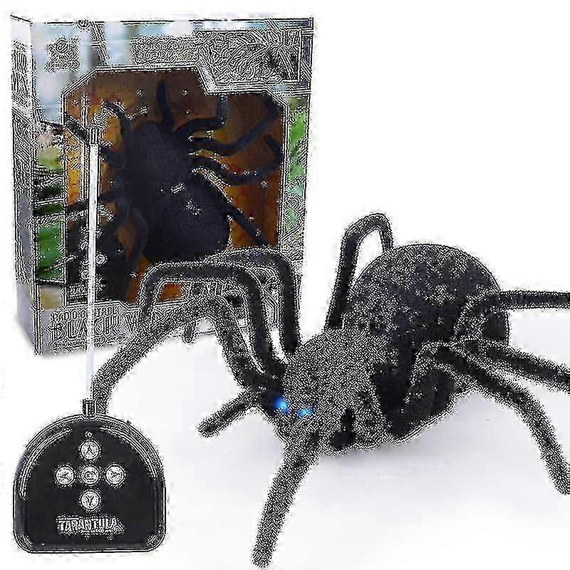 Wireless Remote Control Spider, Multi-function High Simulation Remote Control Two-way Four-way Spider Infrared Remote Control Tarantula Black Widow