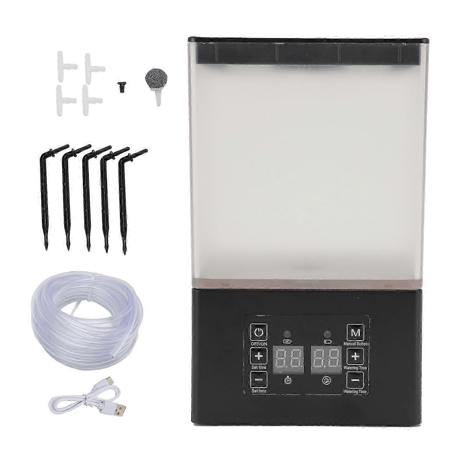 Automatic Watering System 2 in 1 Indoor 1.3L Tank Plant Watering System with Timer and LCD Screen