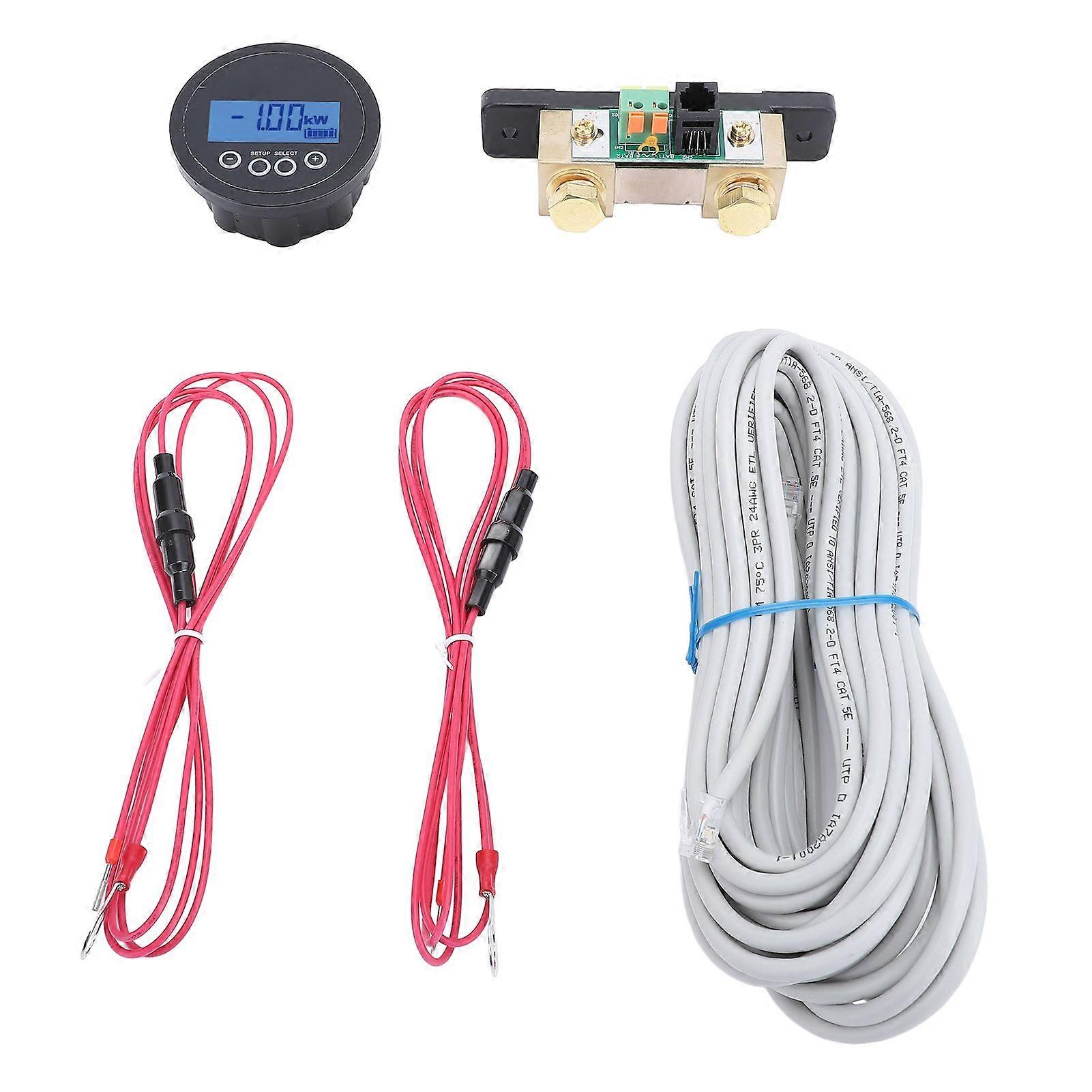 Smart Battery Monitor BMV 712 Programmable Bluetooth Battery Monitor With Shunt for Victron 6.570VDC Battery Voltage MK7709