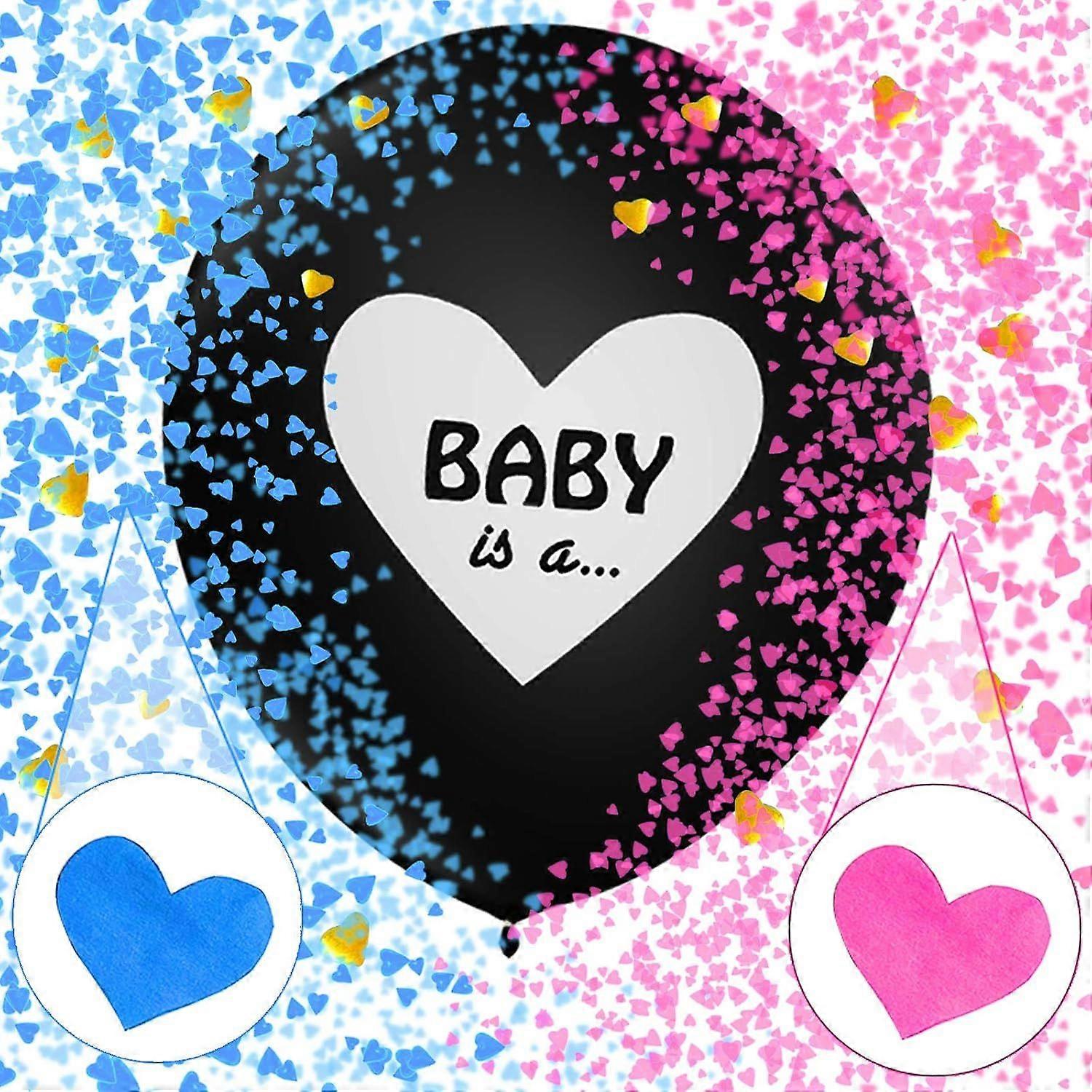 2 Stcke Geschlecht offenbaren バロン、男の子または女の子のバロン、Luftballons mdchen oder Jungen、Geschlecht offenbaren パーティー、ベビーシャワーパーティーDekorationen (1)