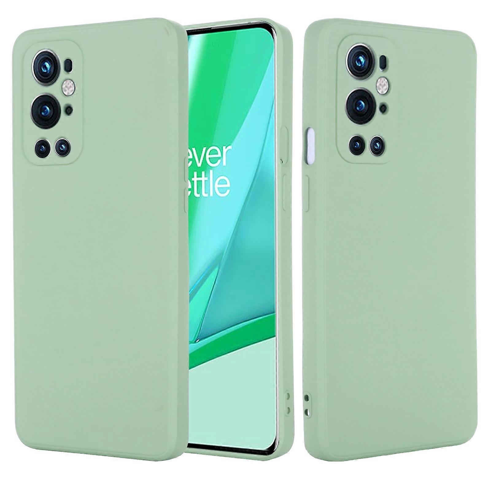 For OnePlus 9 Pro Solid Color Liquid Silicone Dropproof Full Coverage Protective Case
