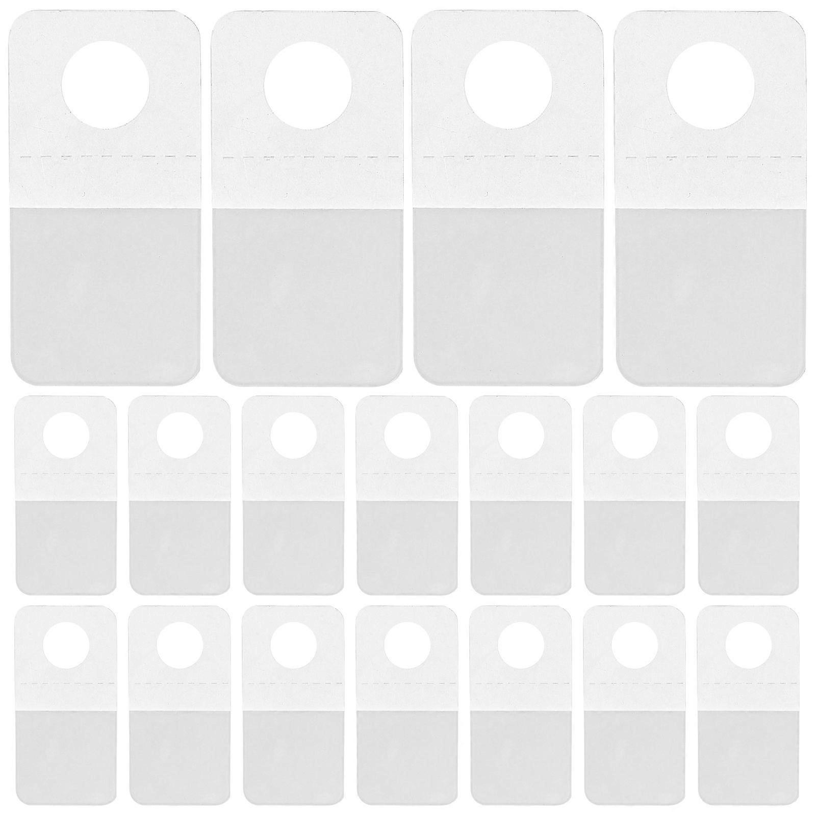 200pcs Hanging Sticker Hooks Self Adhesive Hooks Clear Display Hanging Tabs