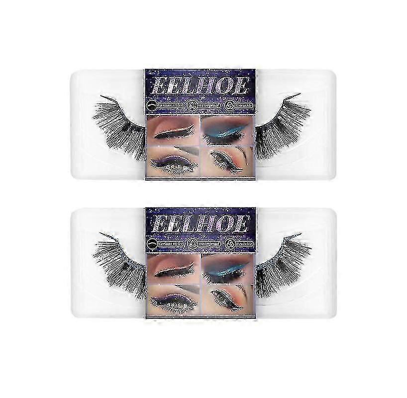 Eyelashes Eyeliner Self-adhesive False Eyelashes Soft Natural Curly Thick False Eyelashes Eyeliner