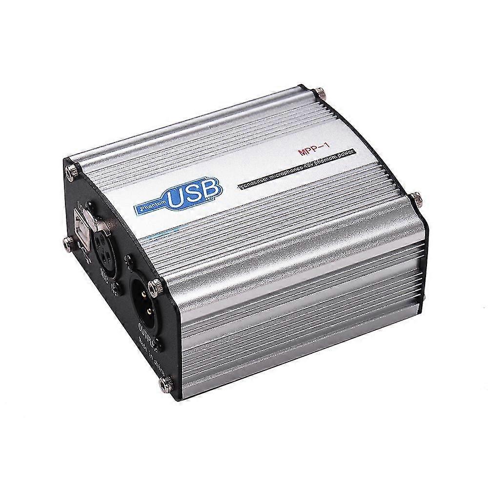 48v Phantom Power Supply Box compatible Condenser Microphone