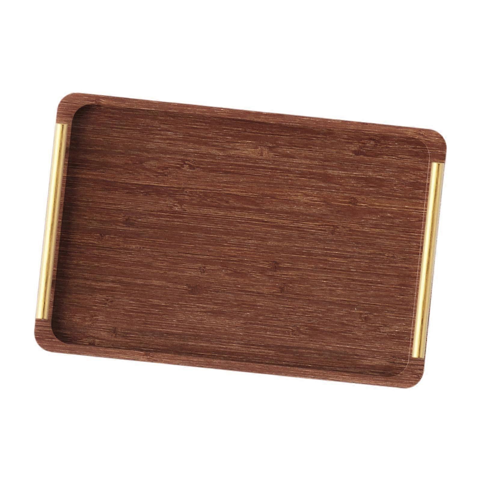 Wood Serving Tray Appetizer Serving Tray Decorative Plate for Tea Cake S