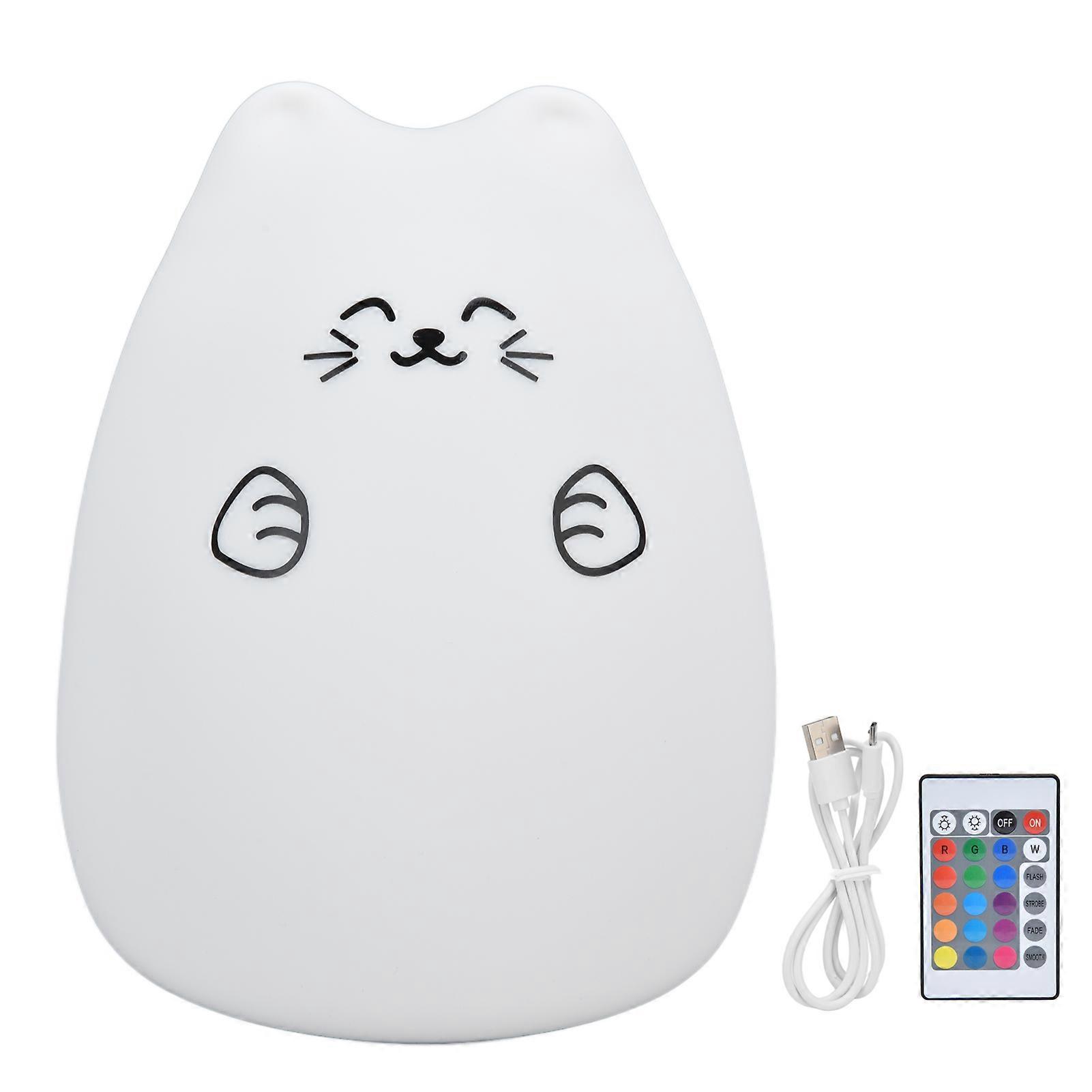 Silicone LED Night Light USB Charging Light For Bedroom Soft Silicone Material