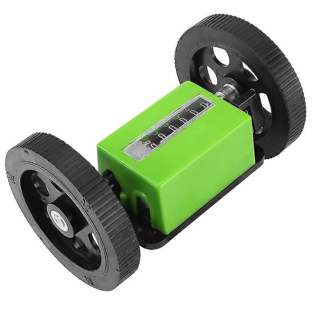 1pc Mechanical Length Counter Meter Counter Rolling Wheel Green