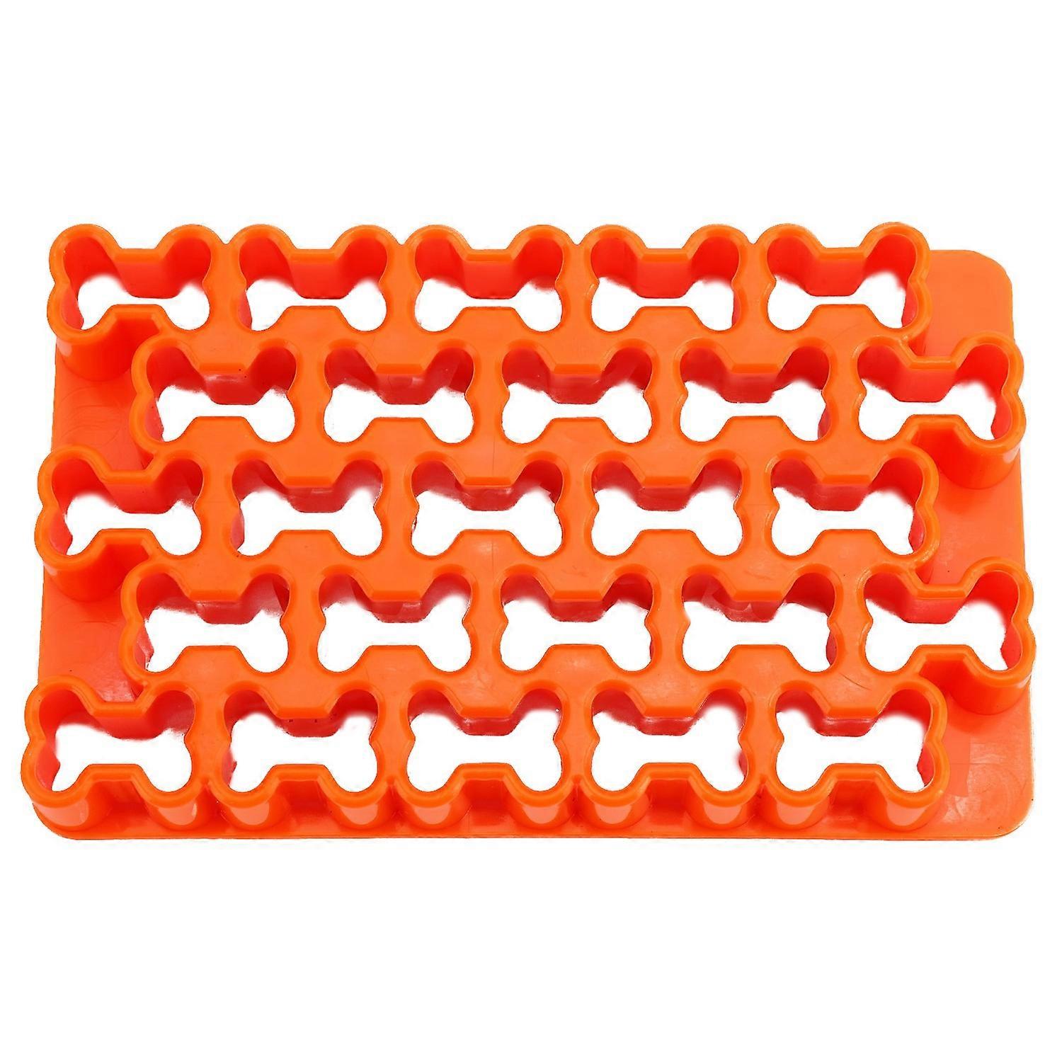 Dog Bone Cookie Cutter Plastic Reusable Easy to Clean 25Pcs Bone Biscuit Cutter for Dough Bread Toas