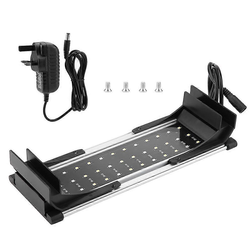 LED Extendable Luminous Fish Tank Light Bracket Lamp 100~240V(MI-30, UK Plug)